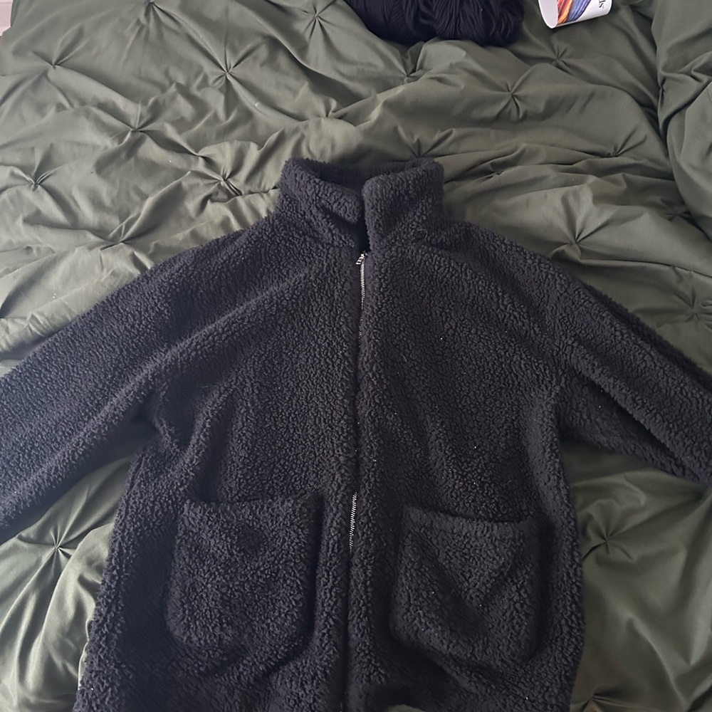 Cozy Black Sherpa Jacket